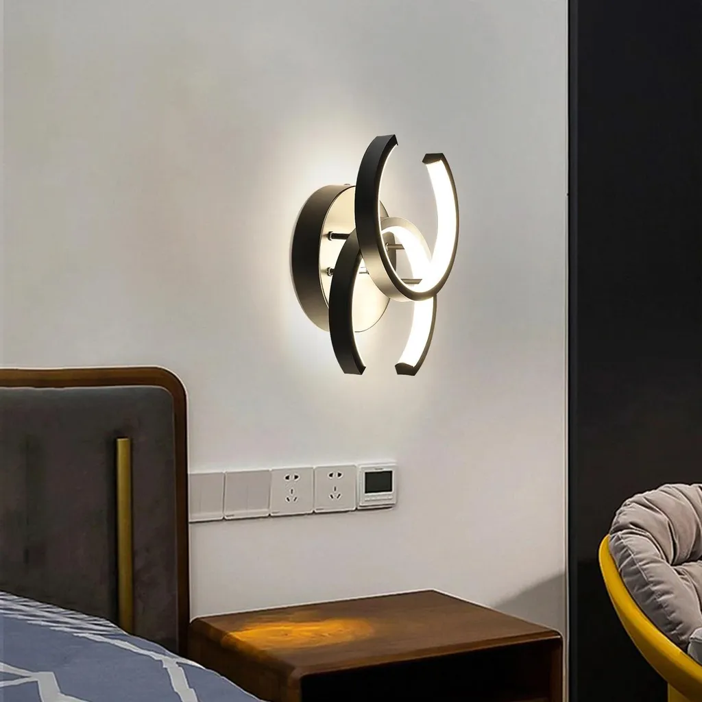 Luminaire Plafonnier LED Design Moderne - Éclairage Variable Noir et Blanc - 2
