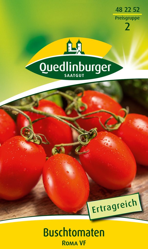Quedlinburger Saatgut - Buschtomaten Roma VF - Samen - Produktbild 
