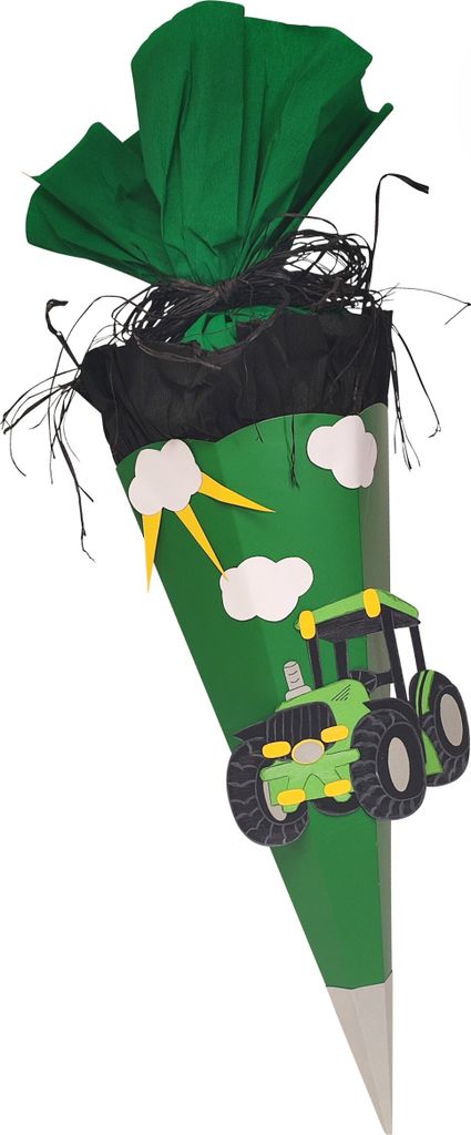 Schultüte Bastelset Traktor grün von Prell
