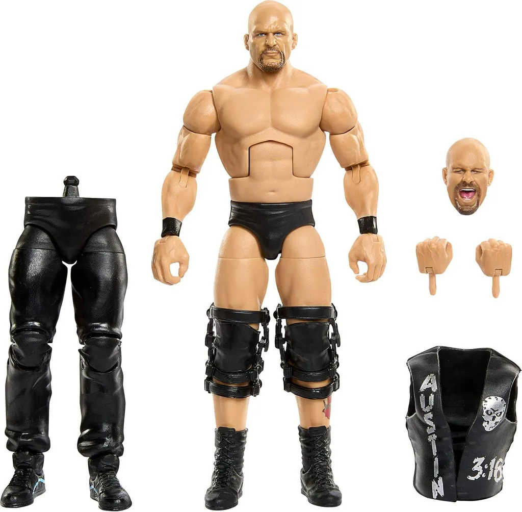 Jouet Figurine de Catch WWE Steve Austin 15 cm Mattel Summerslam Articulé