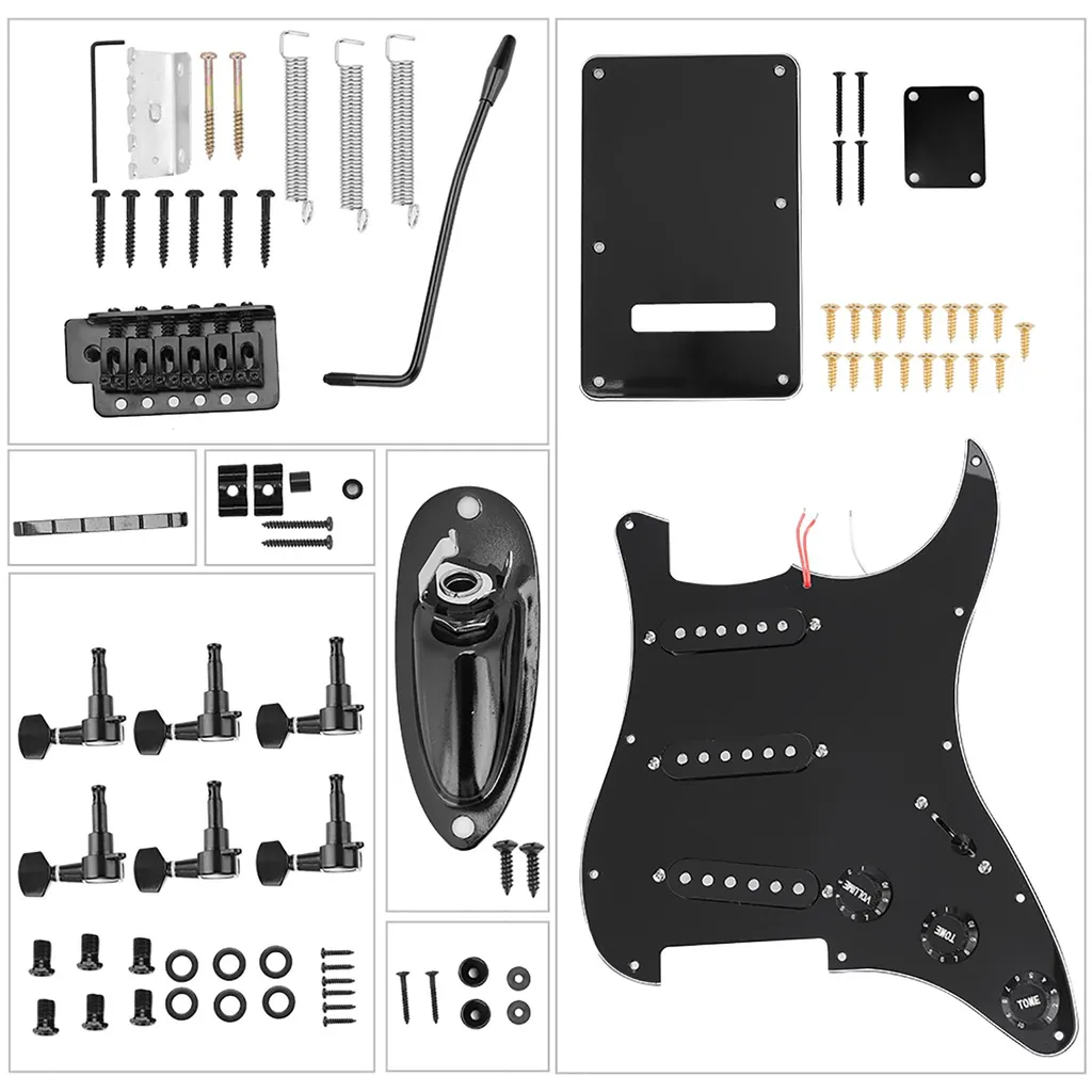 Set d'accessoires pour guitare électrique ST avec vibrato et pickguard