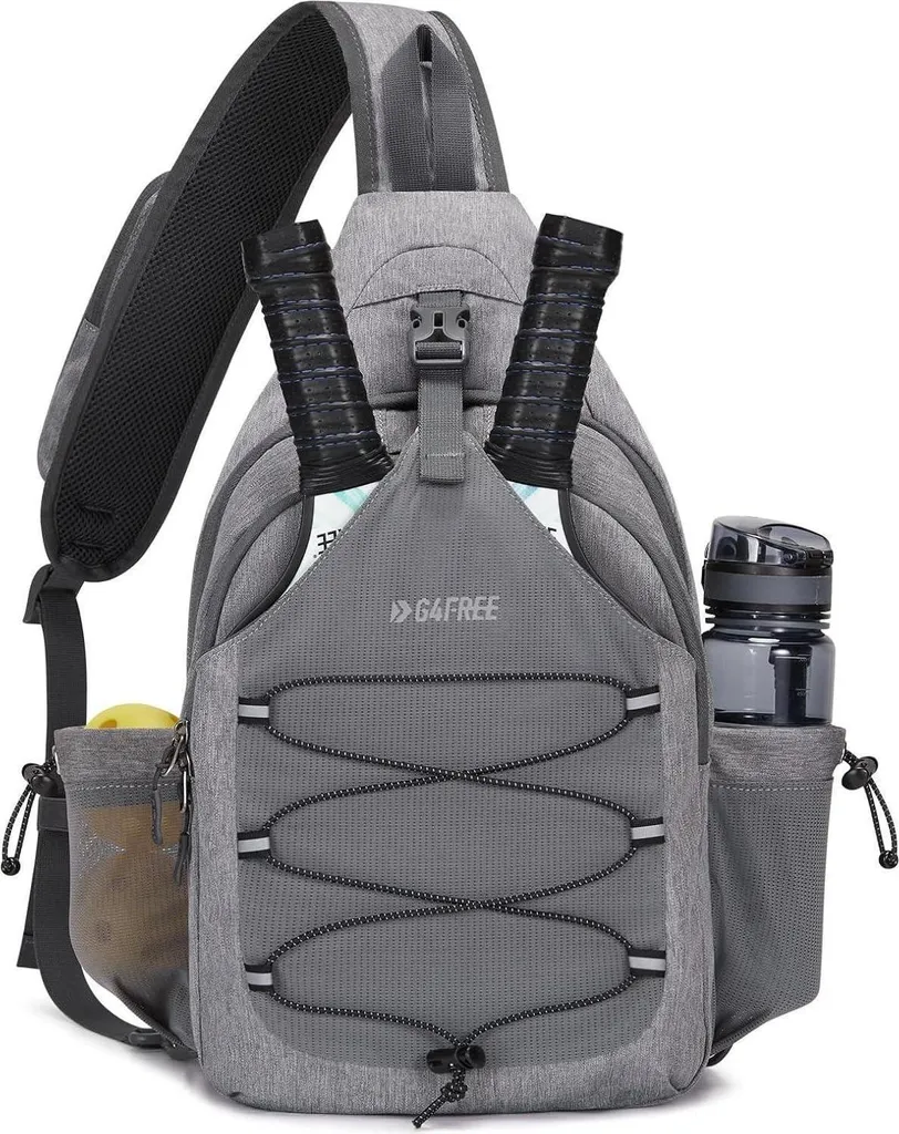 Sac de sport à bandoulière et sac de pickleball mixte design compact