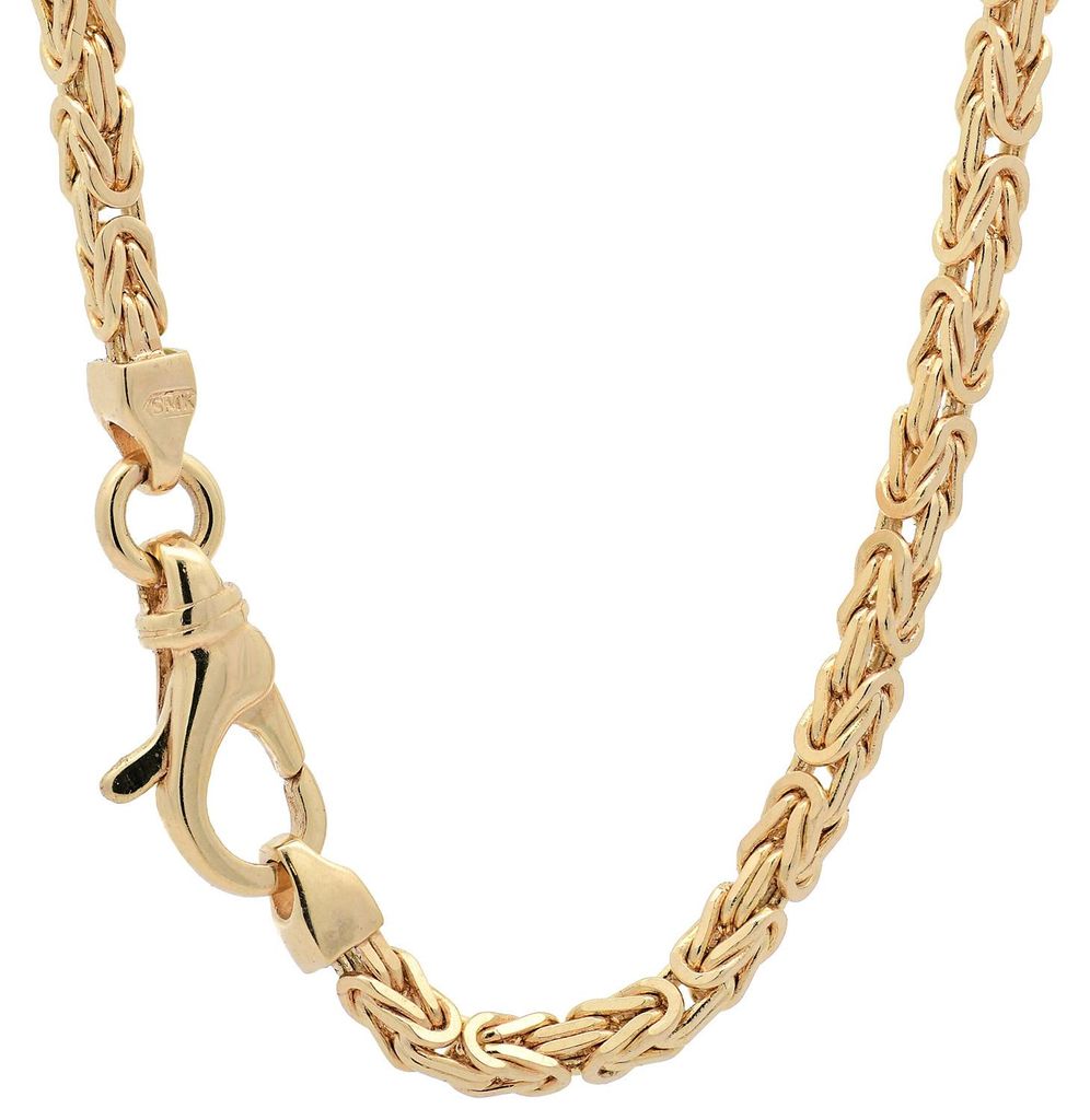 Goldkette Königskette Länge 19cm - Breite 2,5mm - 585-14 Produktbild 