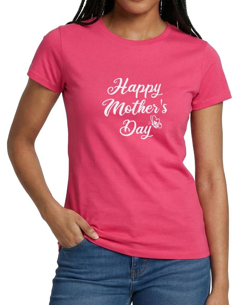 Spreadshirt Happy Mother ́s Day | Muttertag Frauen T-Shirt, M, Azalea
