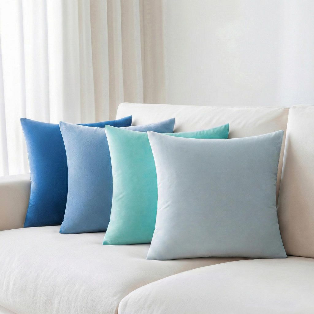 Samt Kissenbezug 4er Set 45X45cm, Velvet Kissenhüllen Produktbild 