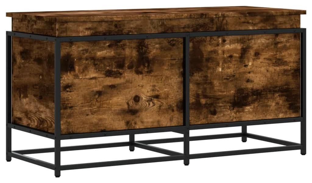 vidaXL Úložný box s víkem, kouřový dub 100x40x51,5 cm Obrázek produktu 