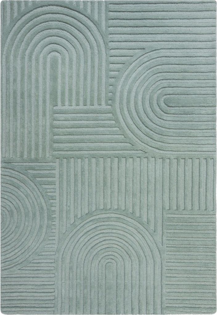 KADIMA DESIGN WALZER GARDEN 160 cm x 230 cm Grün Farbe Rechteckig Indoor Teppich