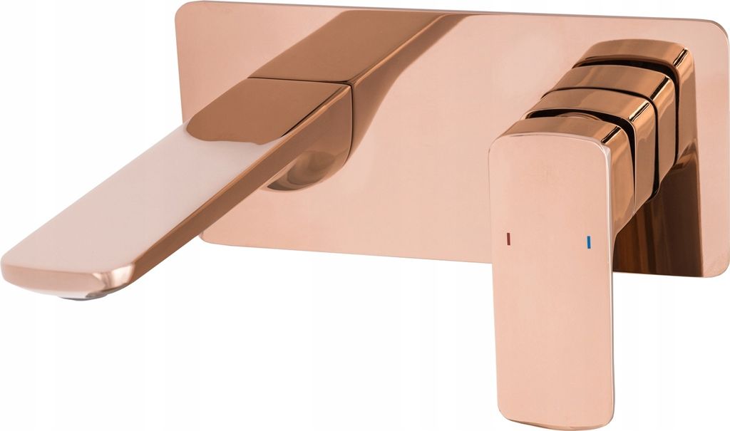 Cubic Rose Gold Unterputz-Waschtischbatterie