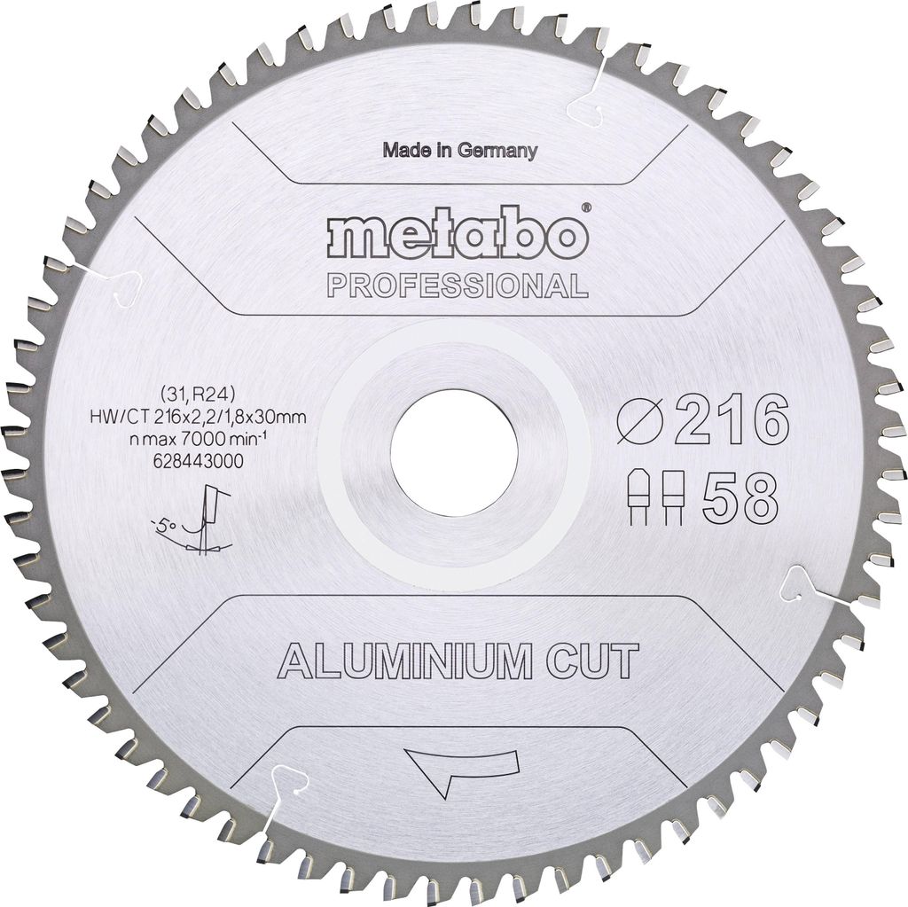 Metabo AluminiumCutProf 216x30 5 8FZ/TZ 5neg Obrázok produktu 