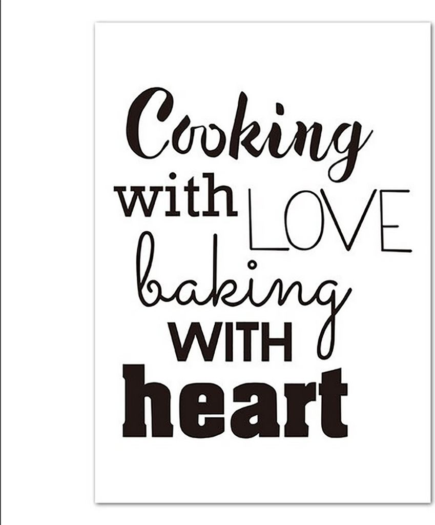 TPFLiving Kunstdruck LW-1581 (OHNE RAHMEN) Poster - Leinwand - Wandbild - Hochauflösender Giclée-Druck, langlebig und hochwertig - Dekoration Kü...