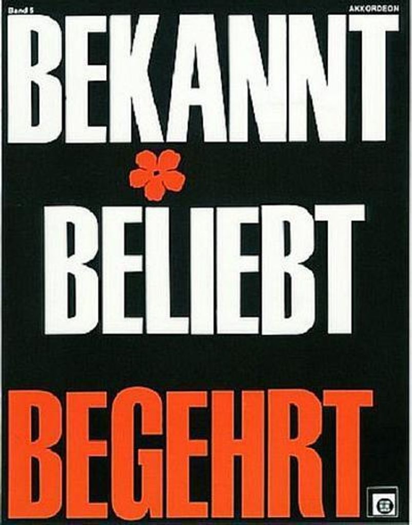 Bekannt beliebt begehrt Band 5für Akkordeon