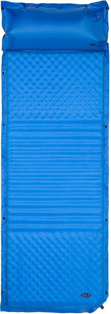 NILS CAMP - Selbstaufblasende Matratze – luftmatratze selbstaufblasend - Isomatte Selbstaufblasend – 190x63x3,8 cm - Blau