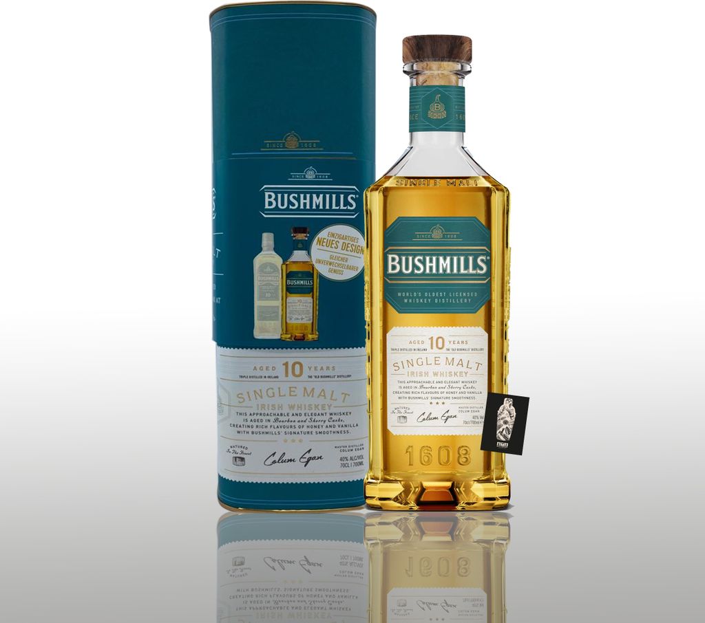 Bushmills 10 Years Old Single Malt Irish Whiskey (40% Vol.) Produktbild 