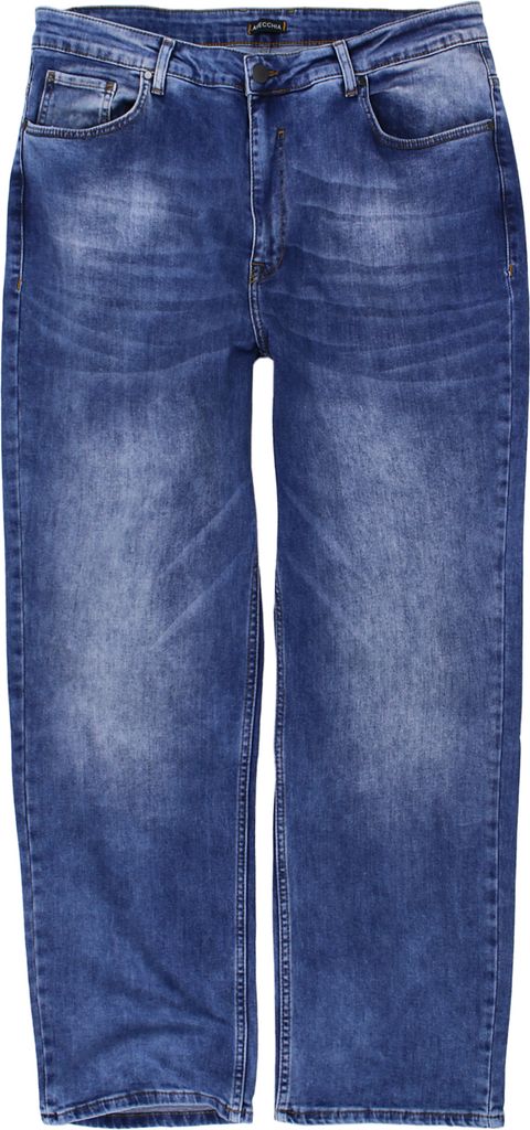 Lavecchia Herren Comfort Fit Jeans LV-501 (Stoneblau, 52/32)