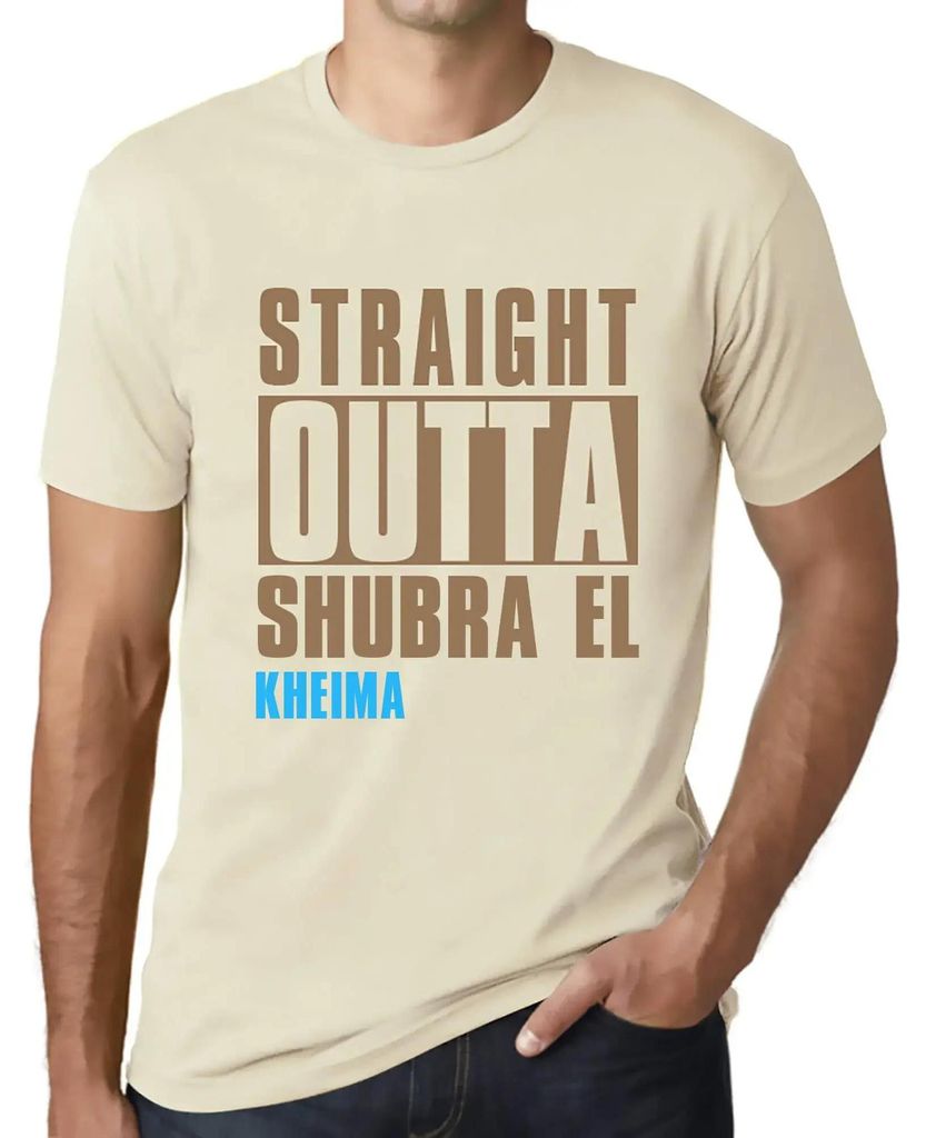 Herren Grafik T-Shirt Direkt aus Shubra el kheima – Straight Outta Shubra El Kheima – Öko-Verantwortlich Vintage Jahrgang Kurzarm Lustige Druck