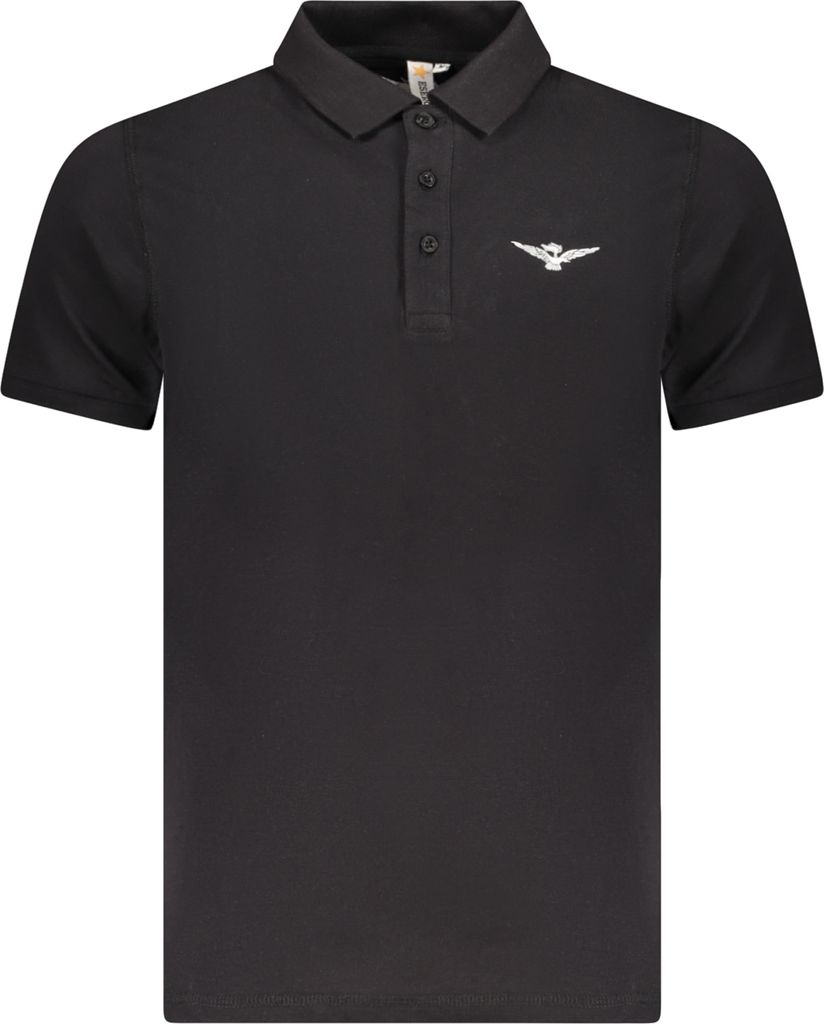 Kurzarm Polo Adlerball 3 Knoepfe Druck Logo Poloshirt : Größe - S Größe: S