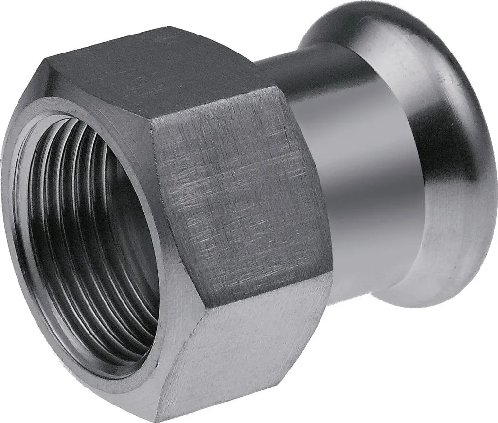 Raccord inox 54mm Rp 1 1/2 idéal pour réseaux hydrauliques et gaz GW