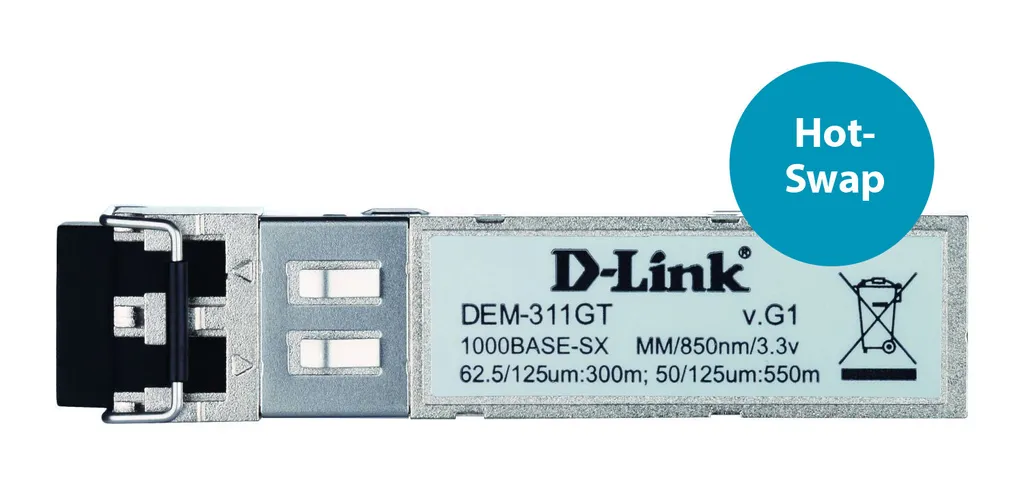 Module fibre optique SFP mini-GBIC Gigabit D-Link DEM-311GT multimode - 3