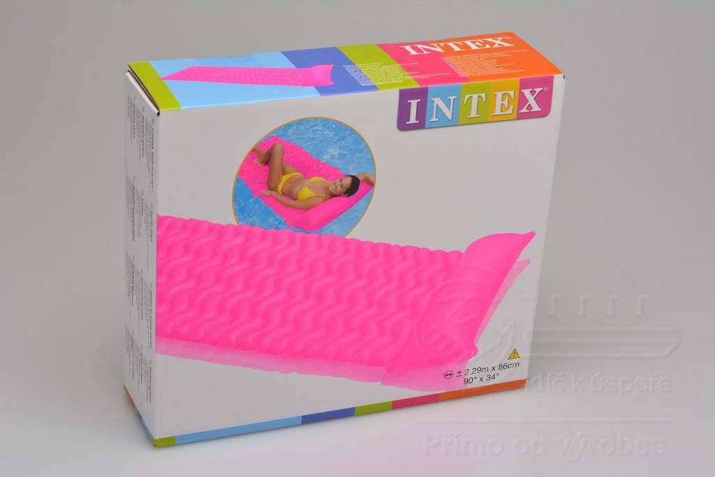 Nafukovací lehátko INTEX 58807 - Reflexně růžové (229x86cm) Image du produit 