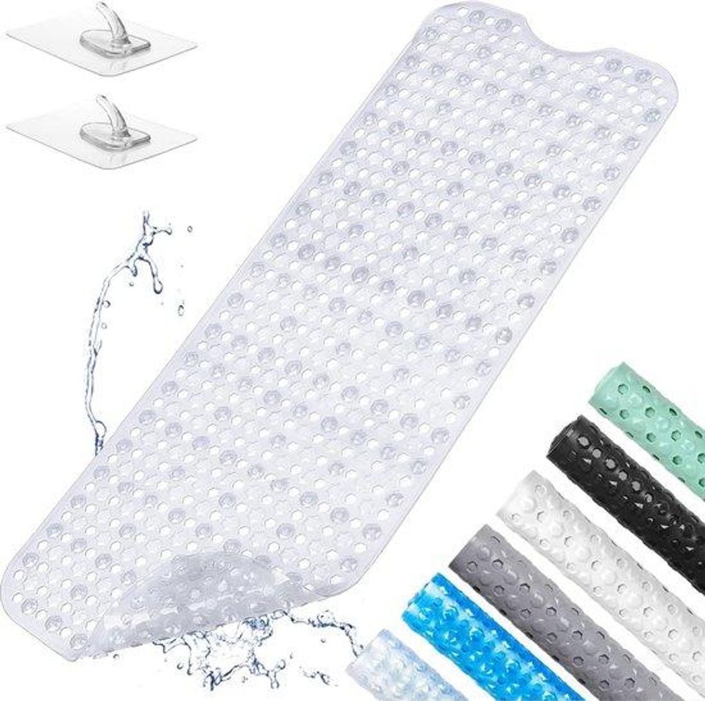 Antirutsch-Dusche-Matte, grün, PVC, 100x40cm