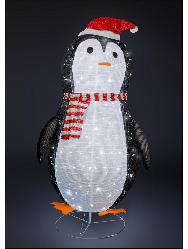 XXL LED Pinguin / Weihnachtsmann 180CM 200 LEDs IP44 für innen und außen