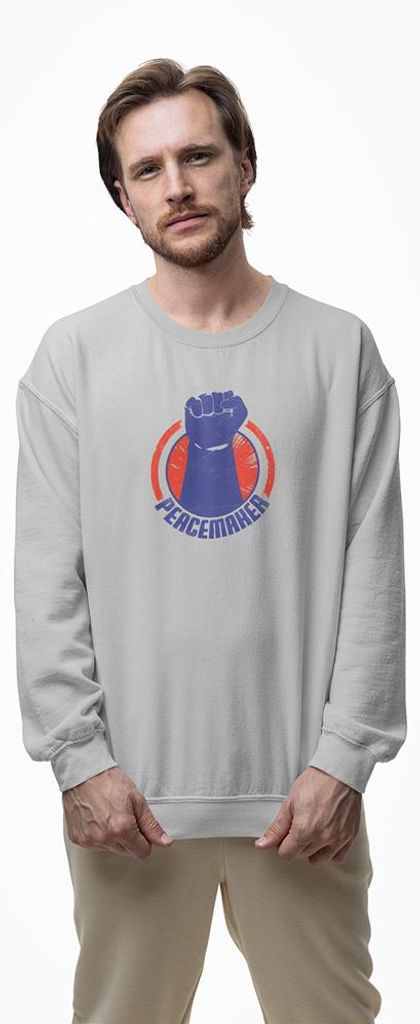 D&B Design Uni Pullover SWMO00087 Peacemaker HellGrau-Größe Produktbild 