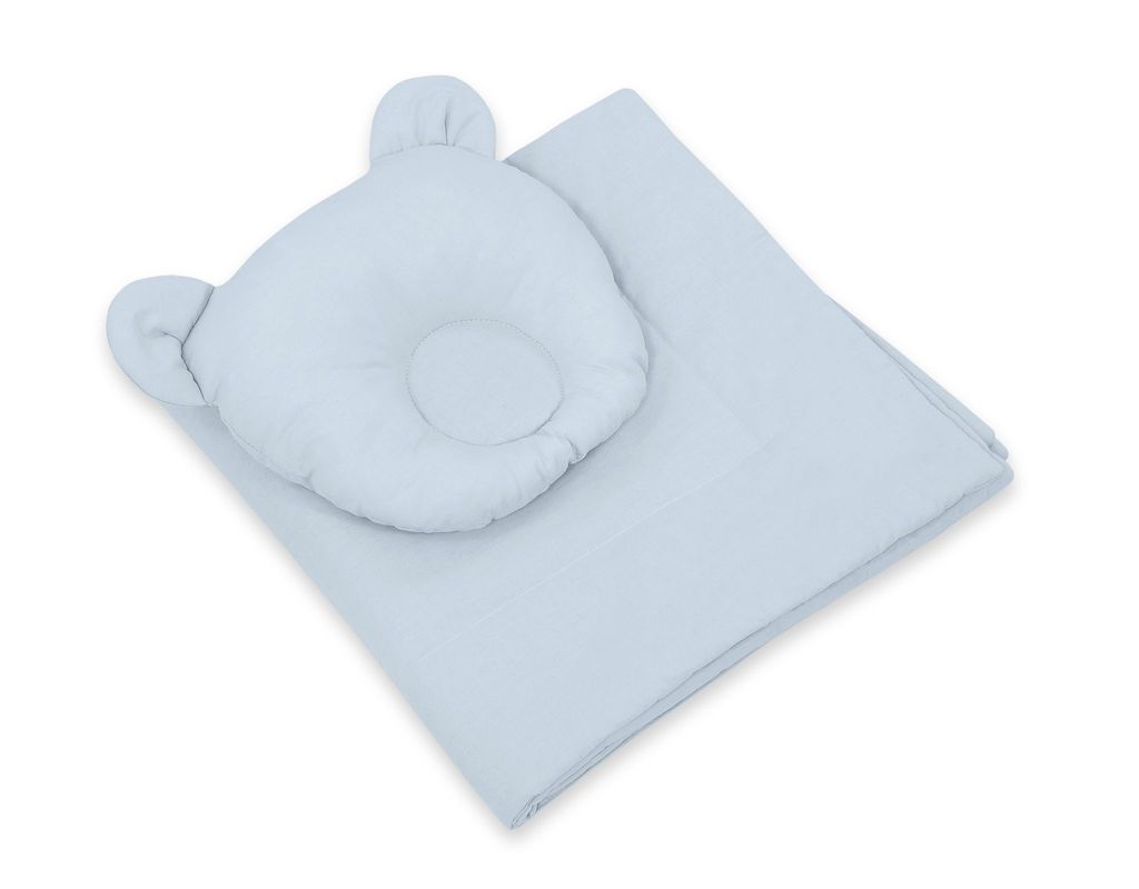 Babybettwäsche mit Füllung, Bettdecke und Kissen in Produktbild 