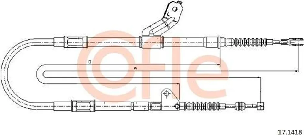 Câble de frein arrière pour Toyota Avensis réparation OE 4643020640