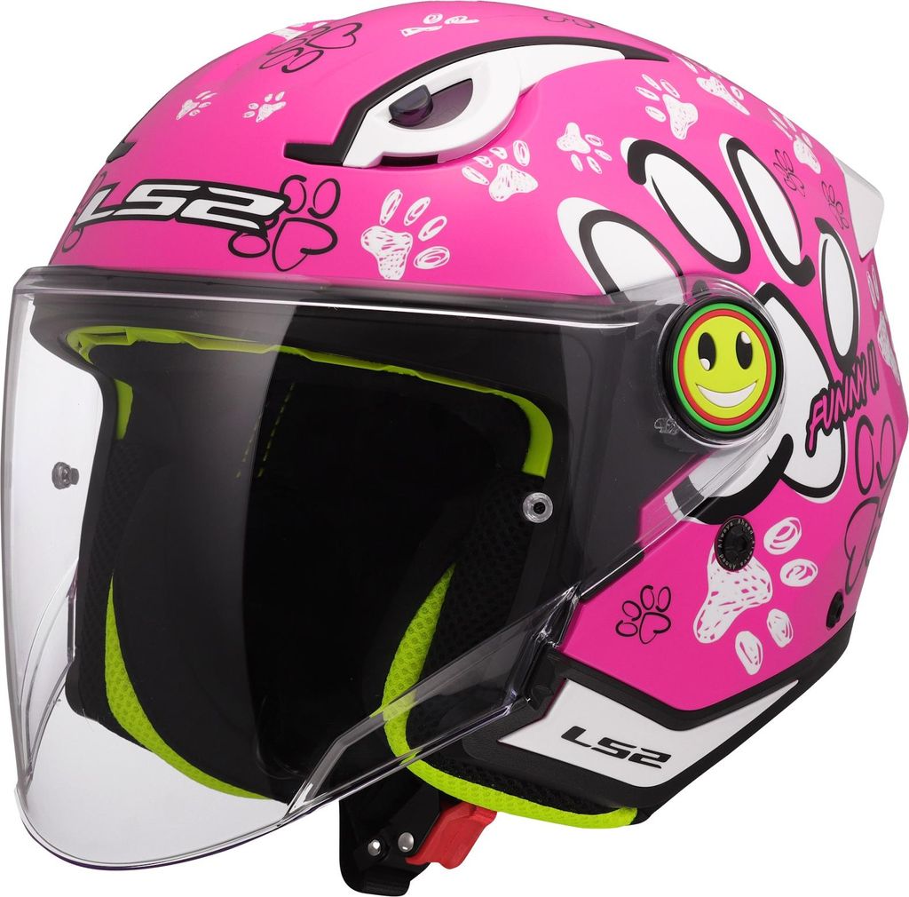 LS2 OF622 Funny II Paws Kinderhelm Pink M