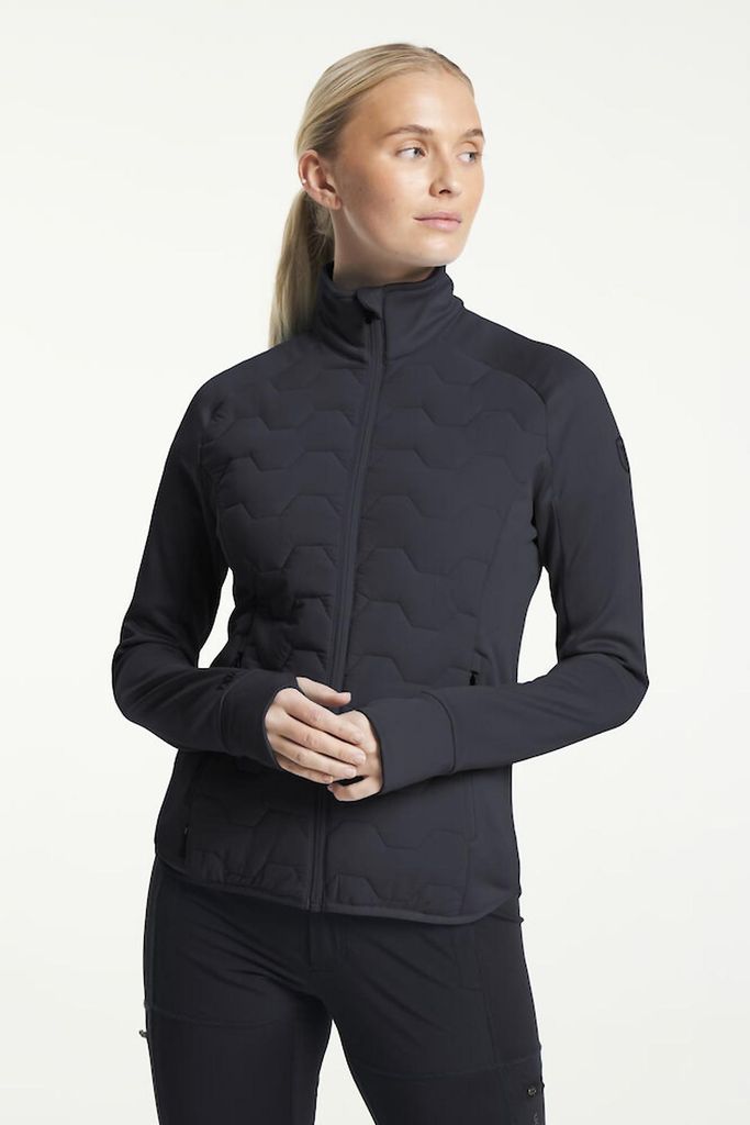 TXlite Damen Hybrid Zip Midlayer-Jacke mit gesteppter Isolierung, schnelltrocknend und federleicht