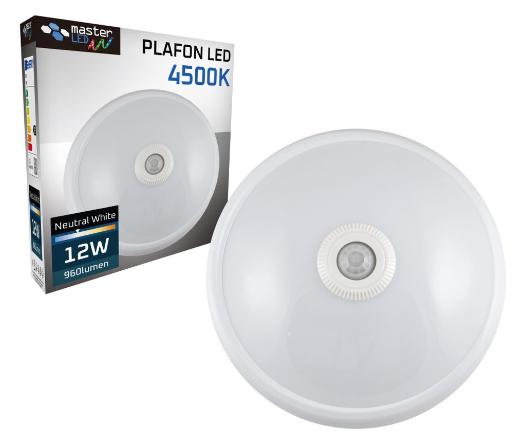 Oświetlenie sufitowe LED MasterLED, 12 W, 960 lm, 4500 K, Zdjęcie produktu 