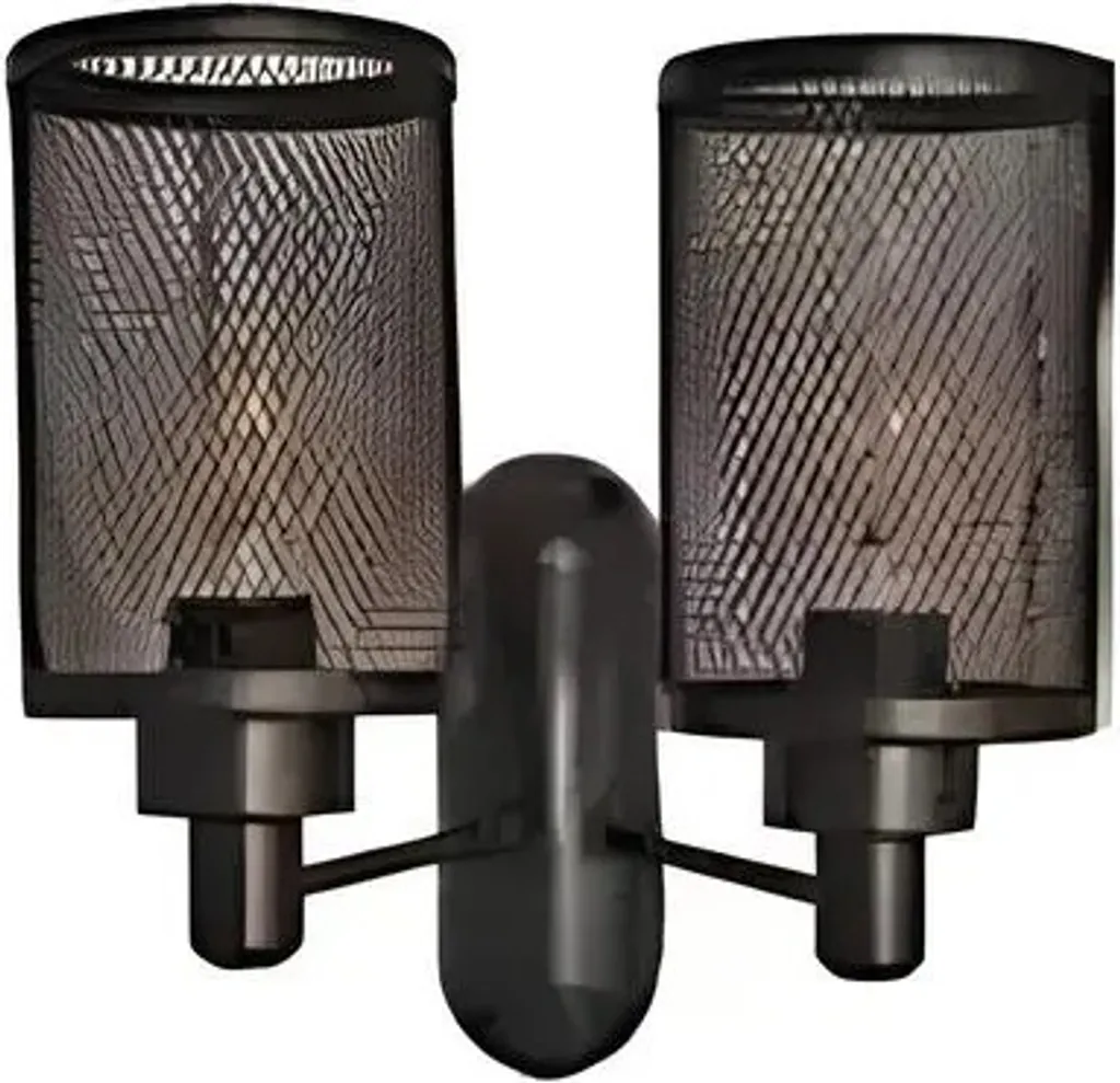 Applique Murale LED Intérieur Moderne en Métal Noir pour Salon et Bureau