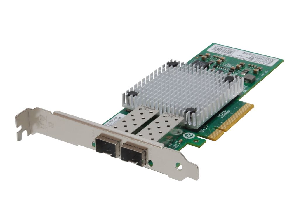 LevelOne 10-Gigabit-Glasfaser-PCIe-Netzwerkkarte, Dual SFP+, PCIe x8, Eingebaut, Kabelgebunden, PCI Express, Faser, Aluminium