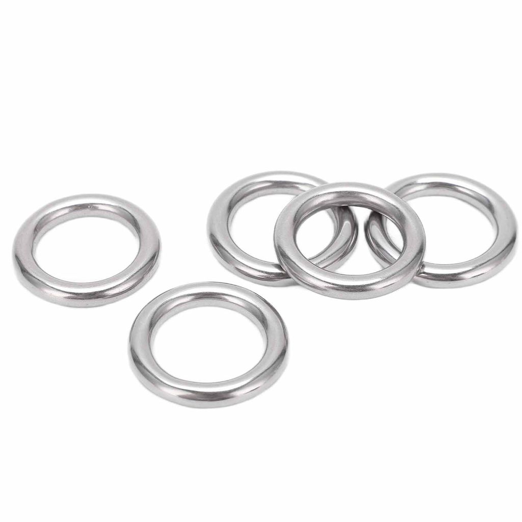 Runde Ringe für Boote,Runde Ringe aus Edelstahl,O-Ringe aus Edelstahl,Ringe aus Metall,Hängende Ringe für Yoga,Ringzubehör