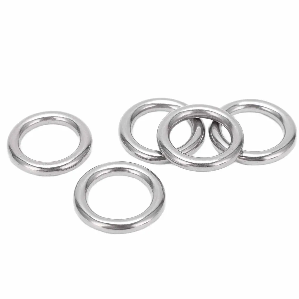 Anelli Appesi Yoga Acciaio Inox O-Ring per Amaca e Fitness Aereo