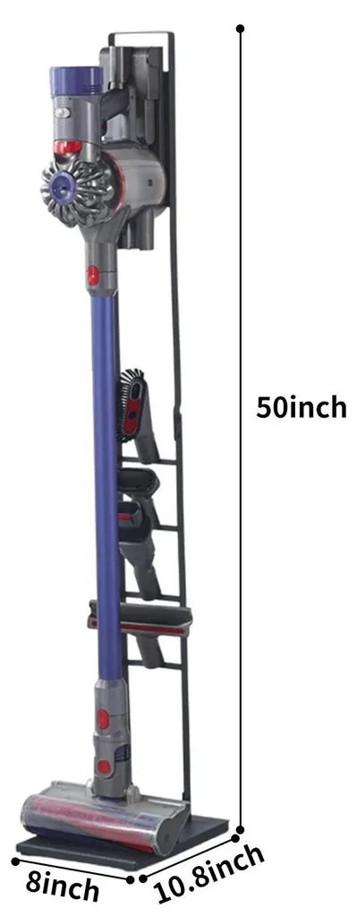 Rangement aspirateur balai support vertical autoportant gain de place