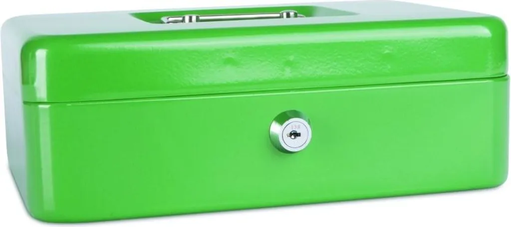 Registratore di Cassa Manuale Verde 25x18x9 | Cassetta Metallo DONAU