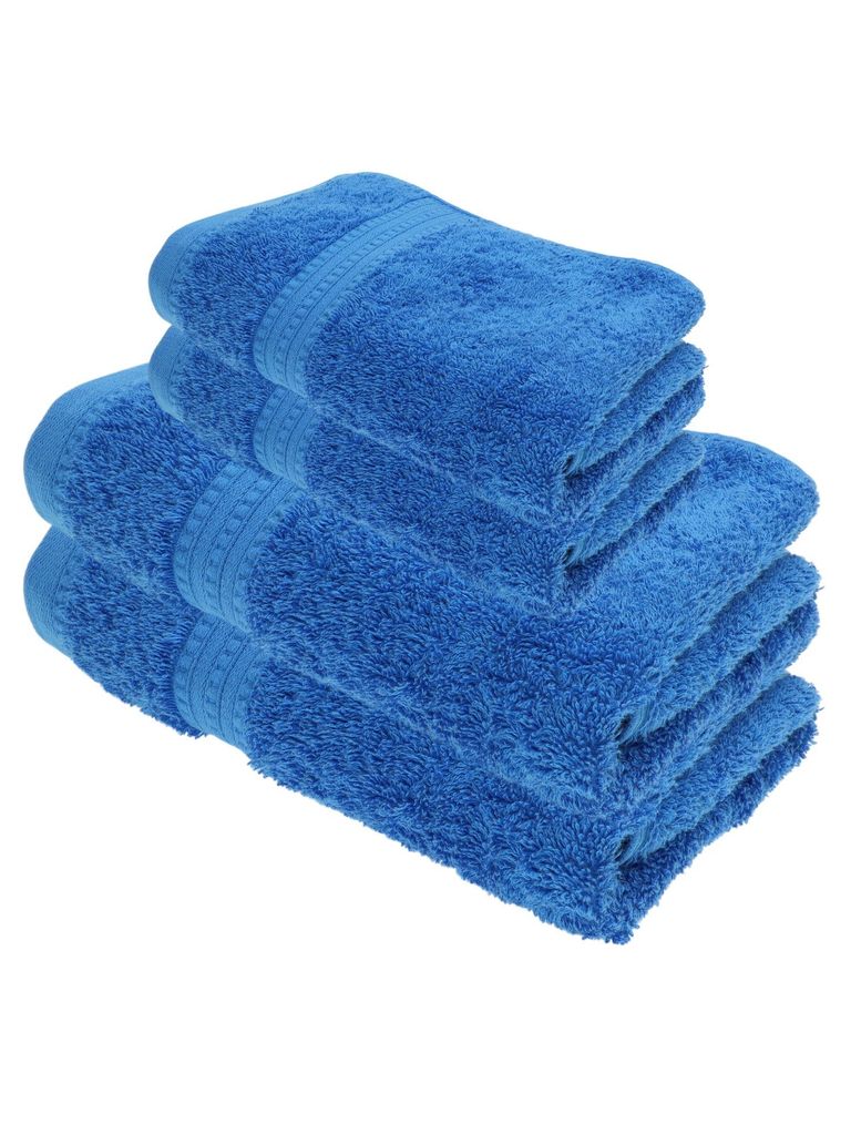Julie Julsen BIO Duschtuch-Set 4 tlg. 2 Dusch- 2 Handtücher Royalblau