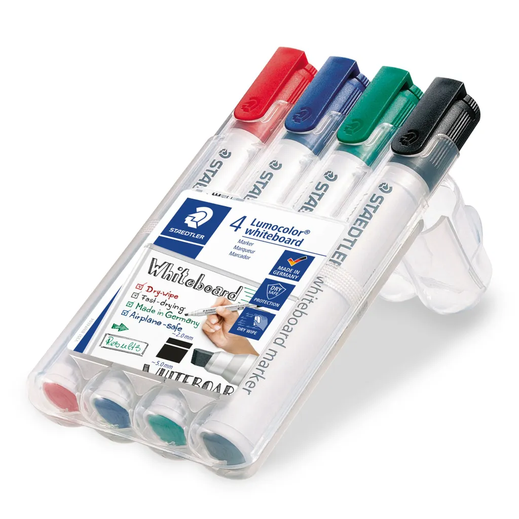 Lot de 20 feutres pour tableau blanc Staedtler 351 B Lumocolor pointe B