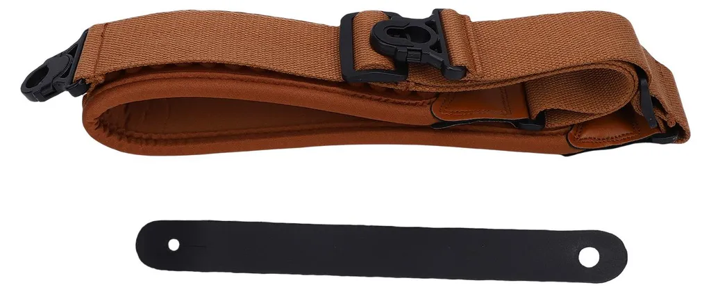 Sangle guitare basse réglable avec système d'amorti et boucle rapide