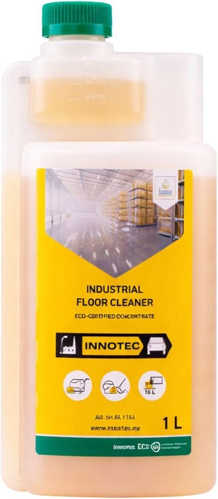 INNOTEC Industrial Floor Cleaner 1 L – kraftvoller Bodenreiniger für Industrie & Werkstatt – löst Öl, Fett, Schmutz & Ablagerungen auf Beton...