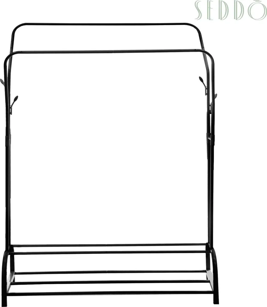 Aménagement de couloir : étagère à vêtements large en métal durable - 3