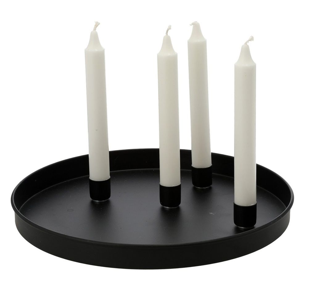 Rundes Metall-Tablett, D:25 cm, mit 4 magnetischen Produktbild 2