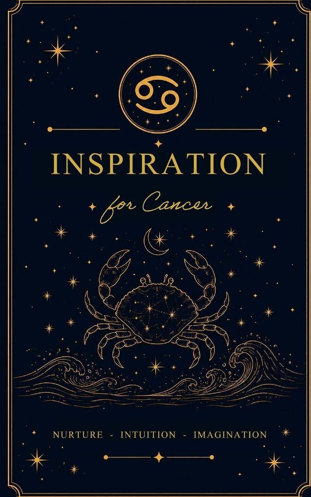 Usher, D: "Inspiration for Cancer" Journal/Notebook (Astrolo
