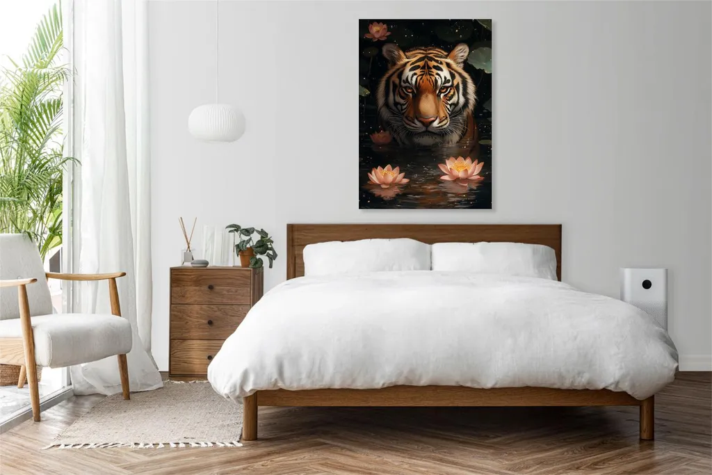 Offerta Quadro Tigre Pop Art 70x100 - Poster Vintage Grande Formato - 3