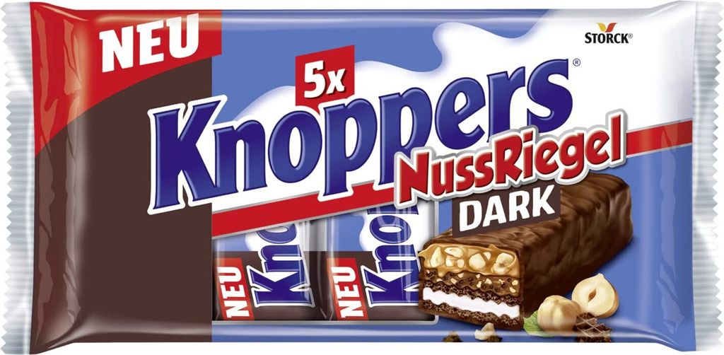 Knoppers® Dark Nussriegel 5 St. Produktbild 