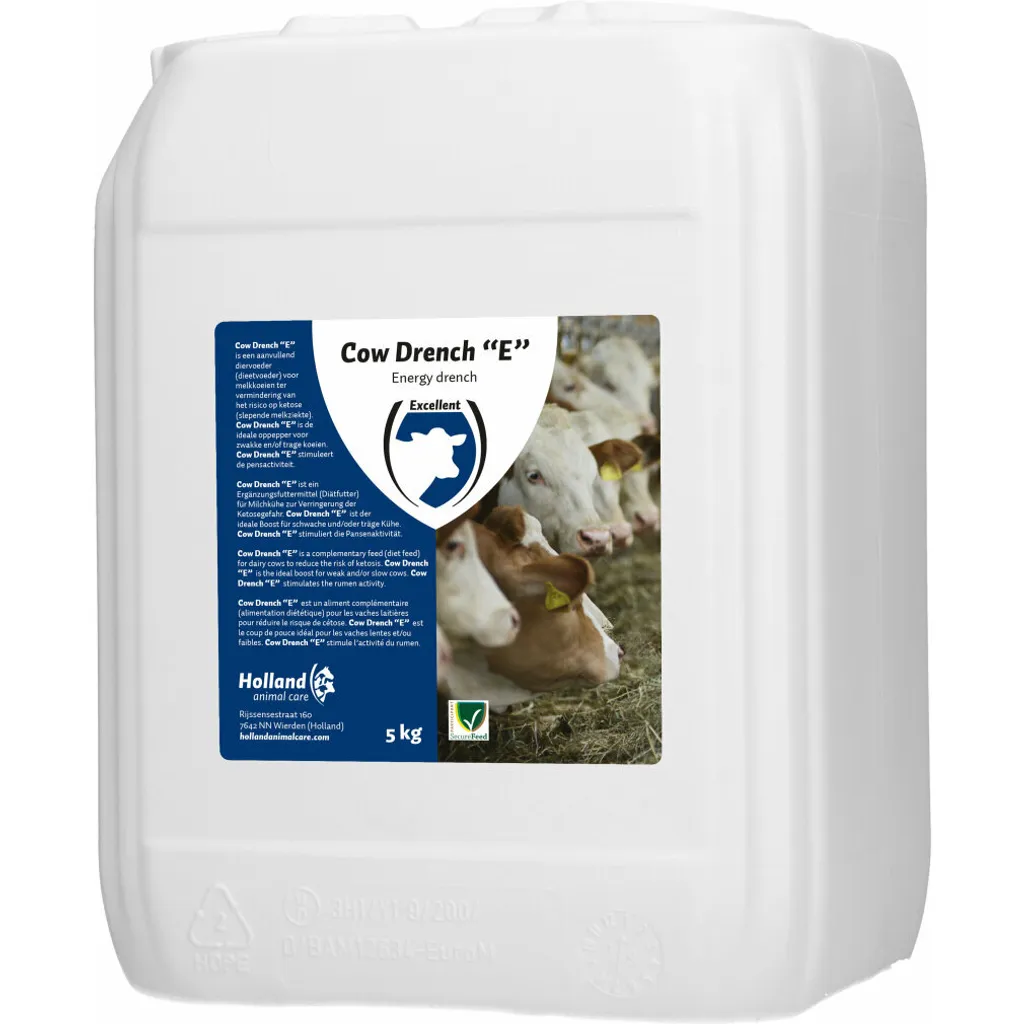 Cow Drench E solution réhydratante de soutien pour vache laitière