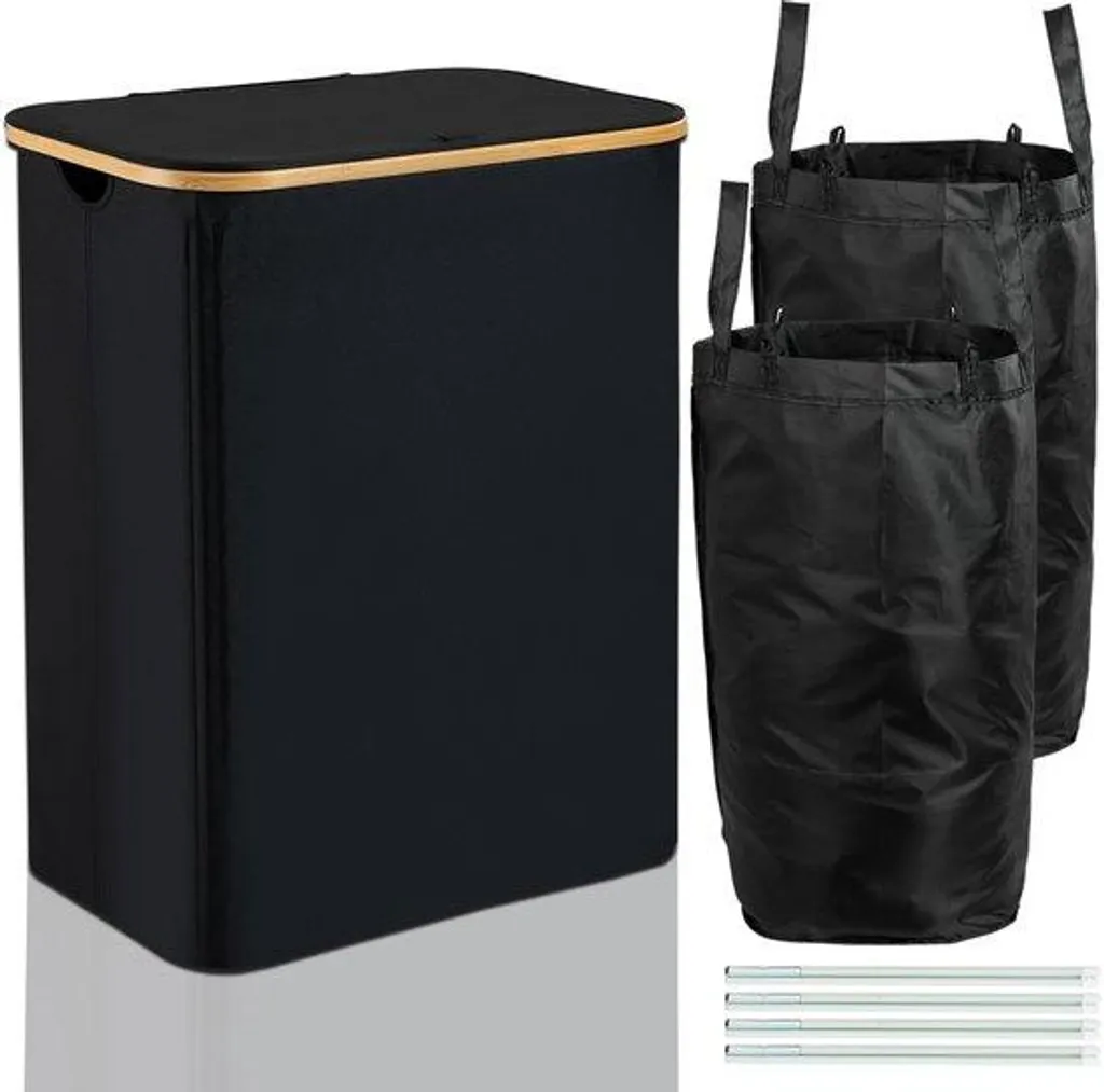 Réservoir d'eau souple de 150L noir pliable pour jardin et camping
