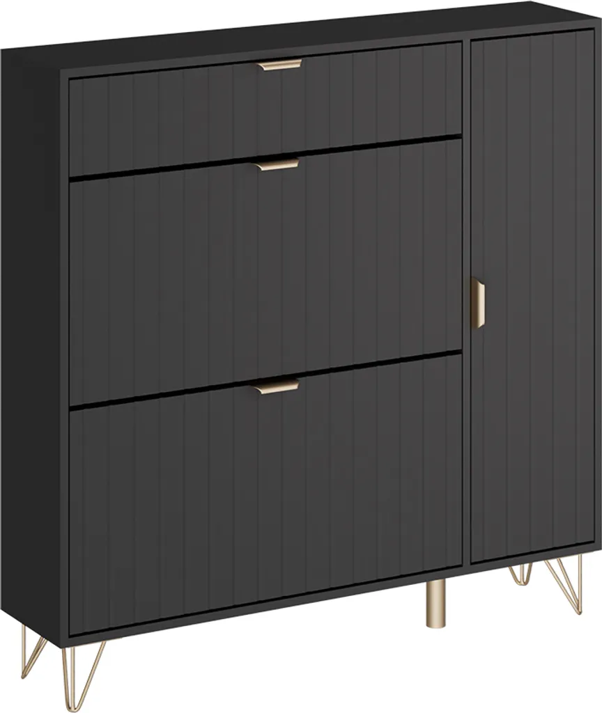 Armoire à chaussures Vicco Helge 108x107.5 cm avec grands clapets