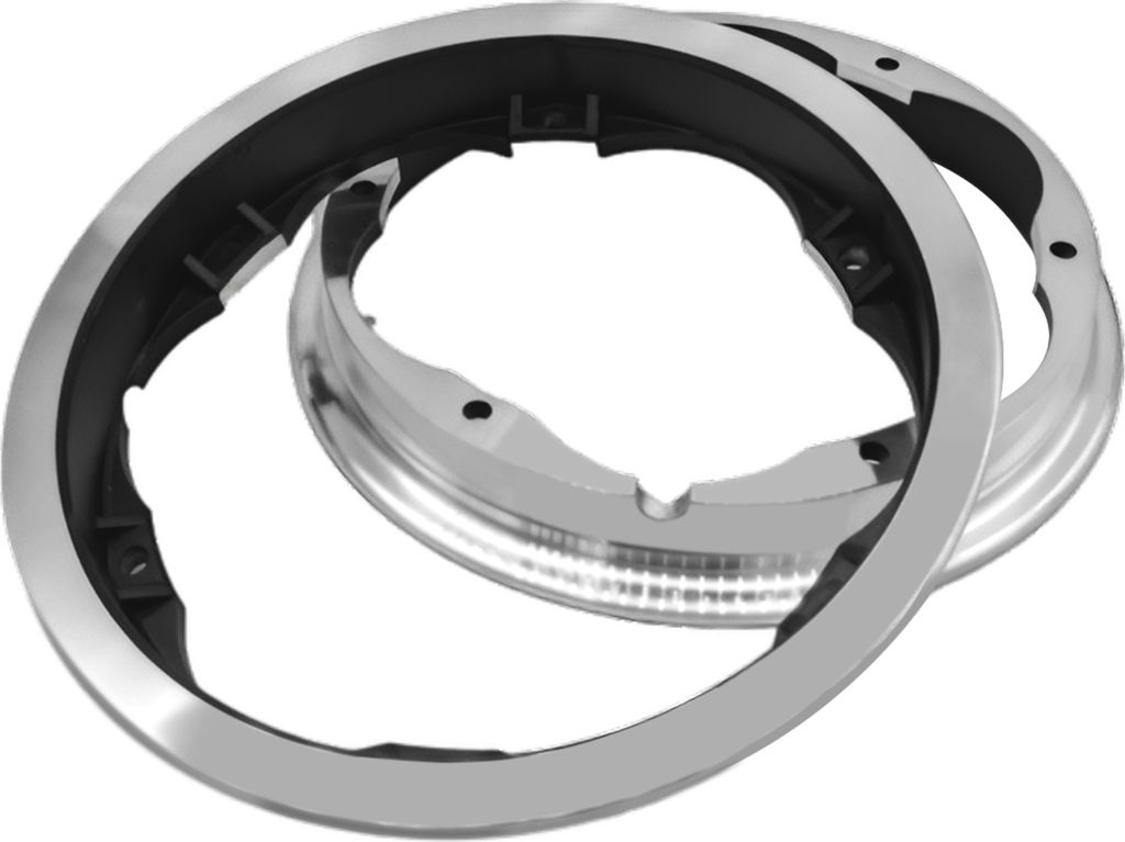 Minimotors, 2 Stk. Halbfelgen für Dualtron New, Eagle, Togo Limited, Victor Luxury, Schwarz